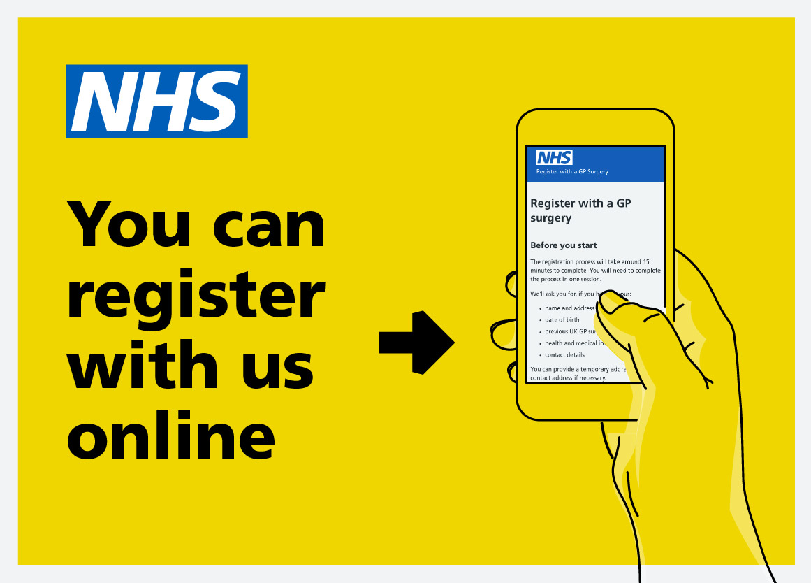 you can register with us online